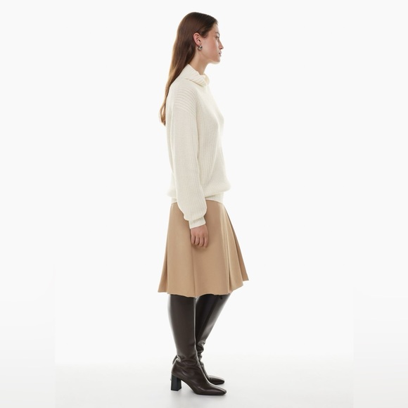 Aritzia Wilfred Cream Merino Wool Turtleneck Montpellier Sweater - Picture 4 of 13